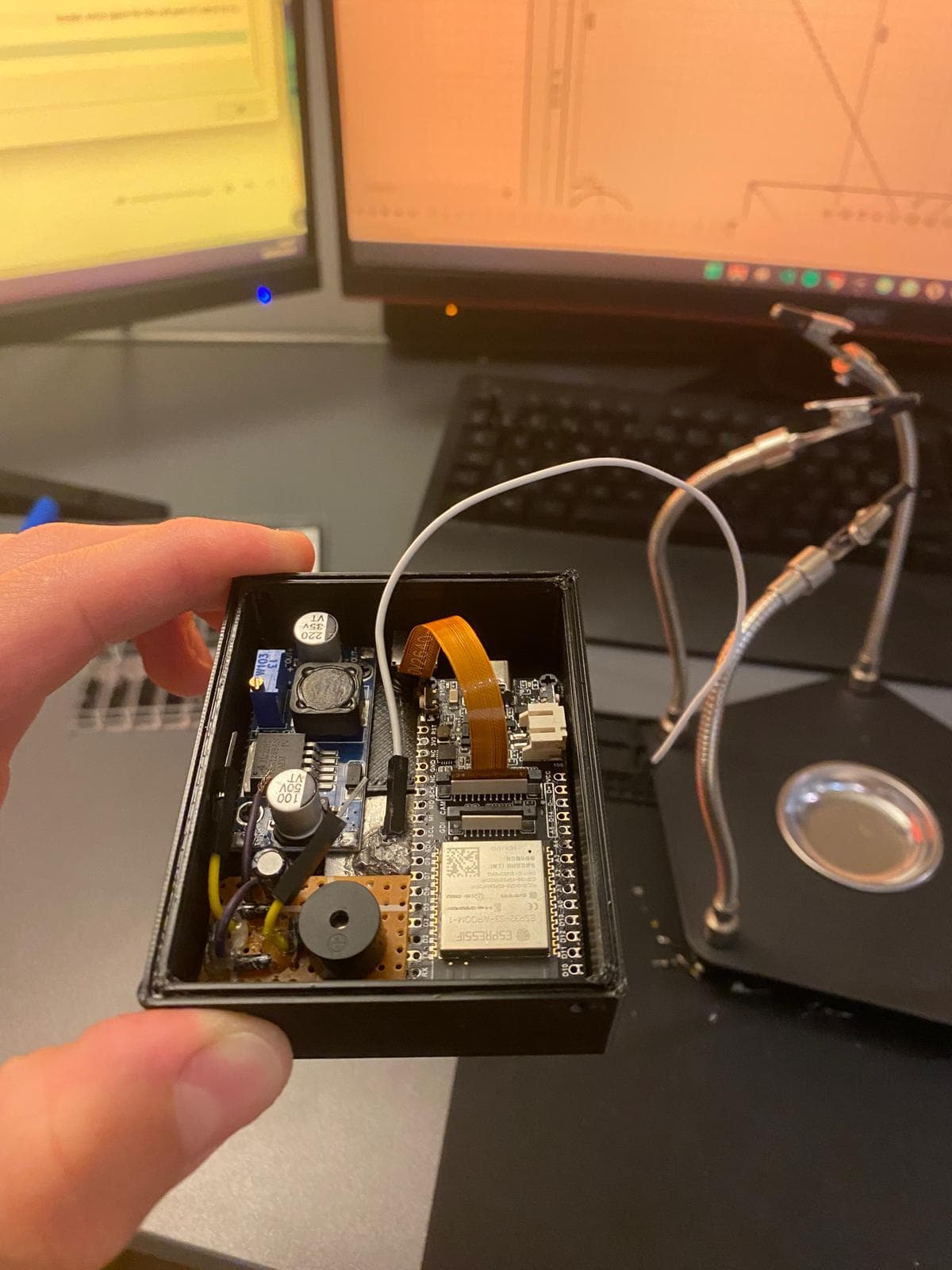 Inside view of the doorbell