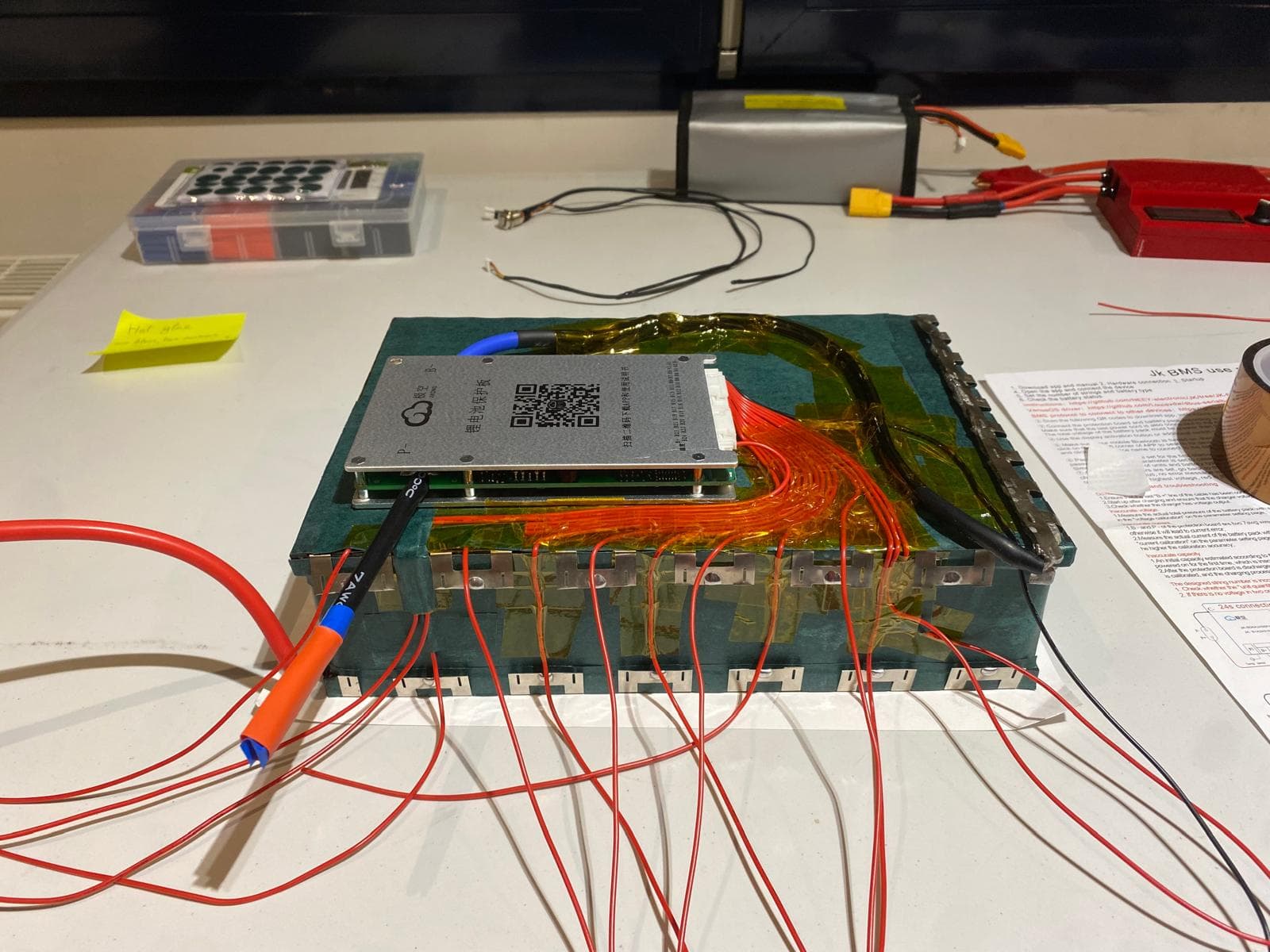 Battery pack wiring connections