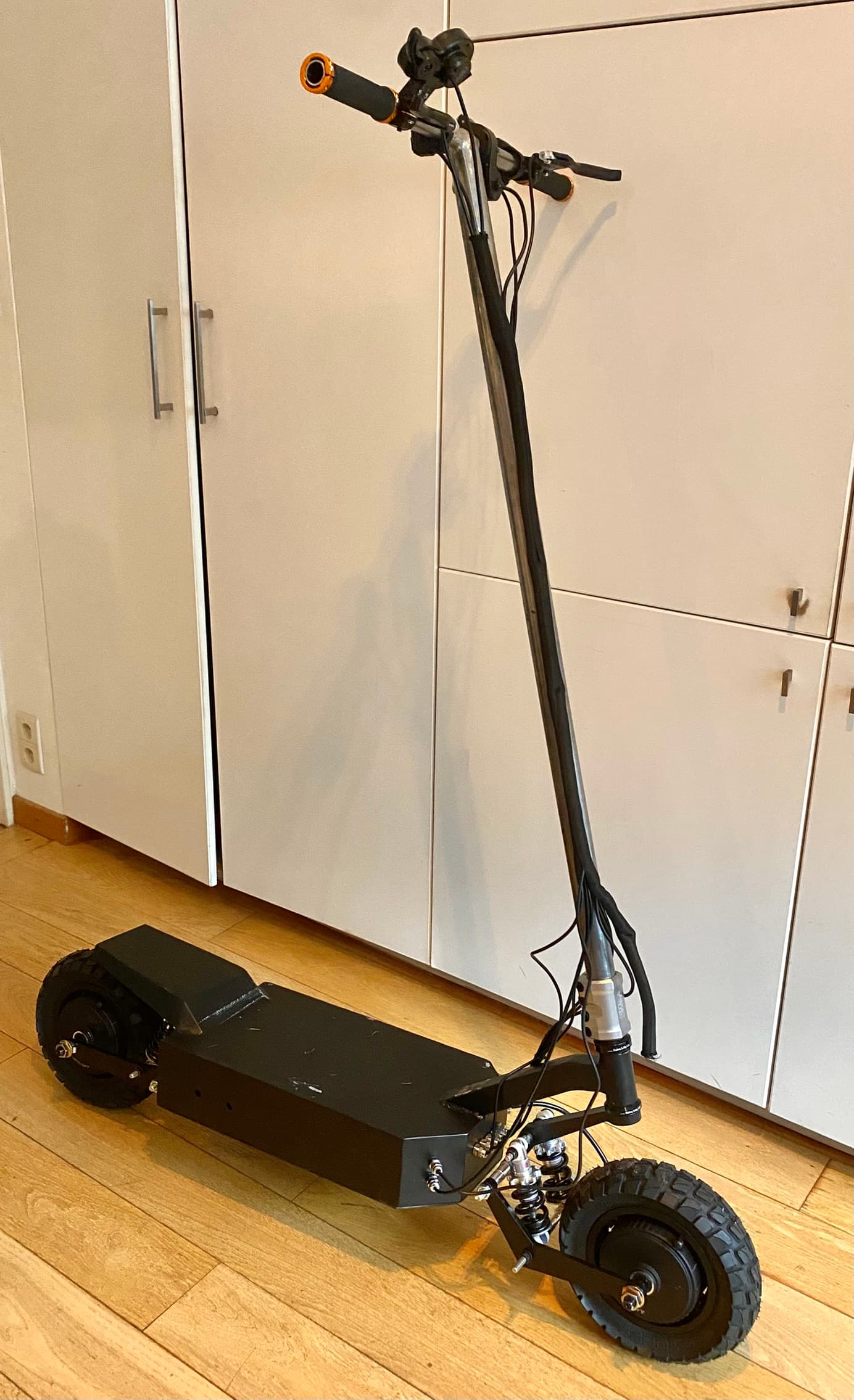 Electric scooter front view