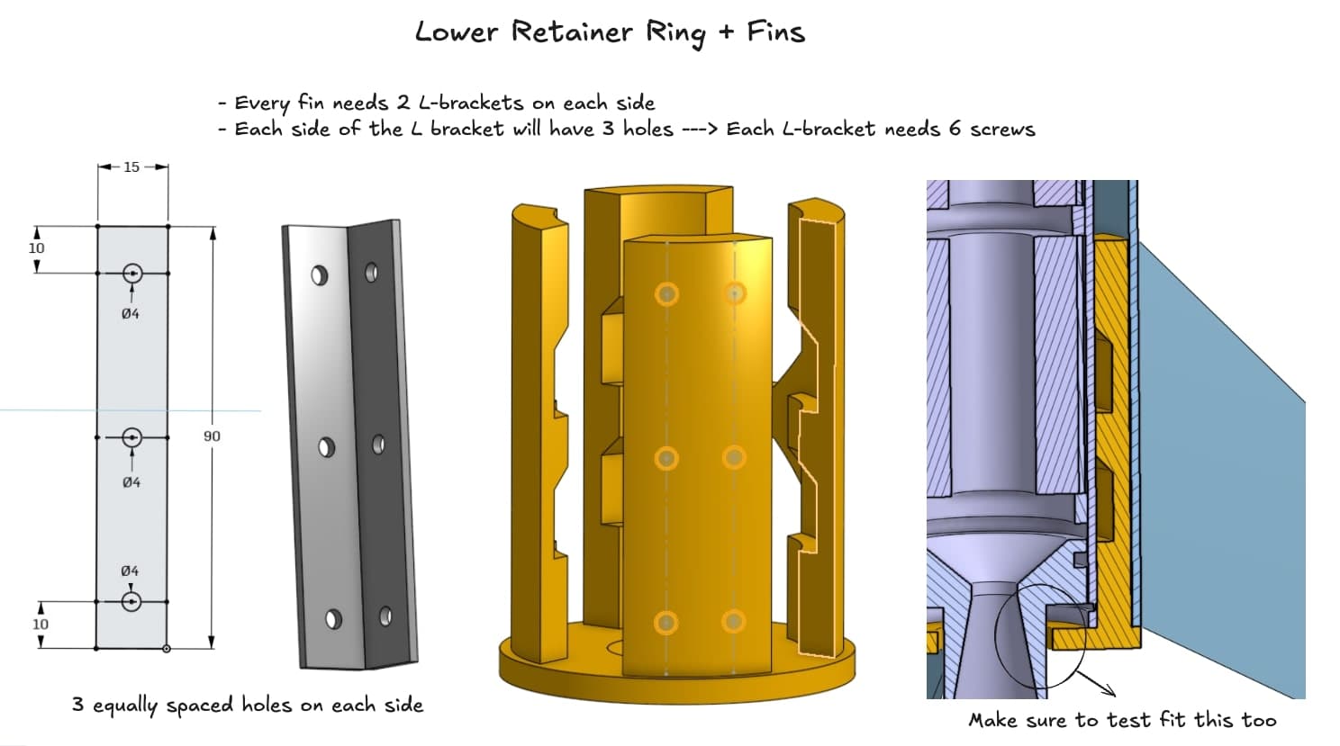 Retainer Ring + Fins