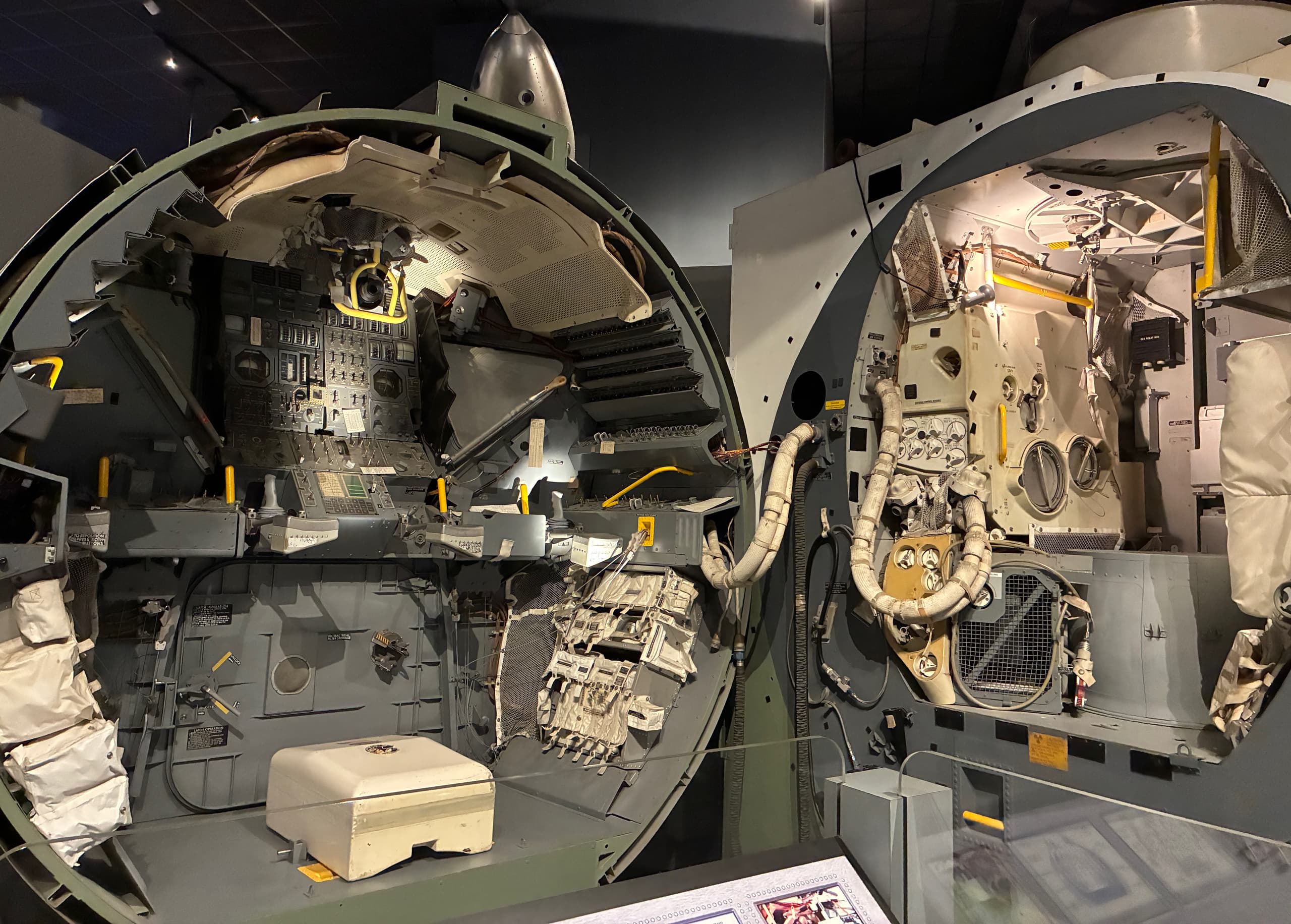 Spacecraft cabin cutaway