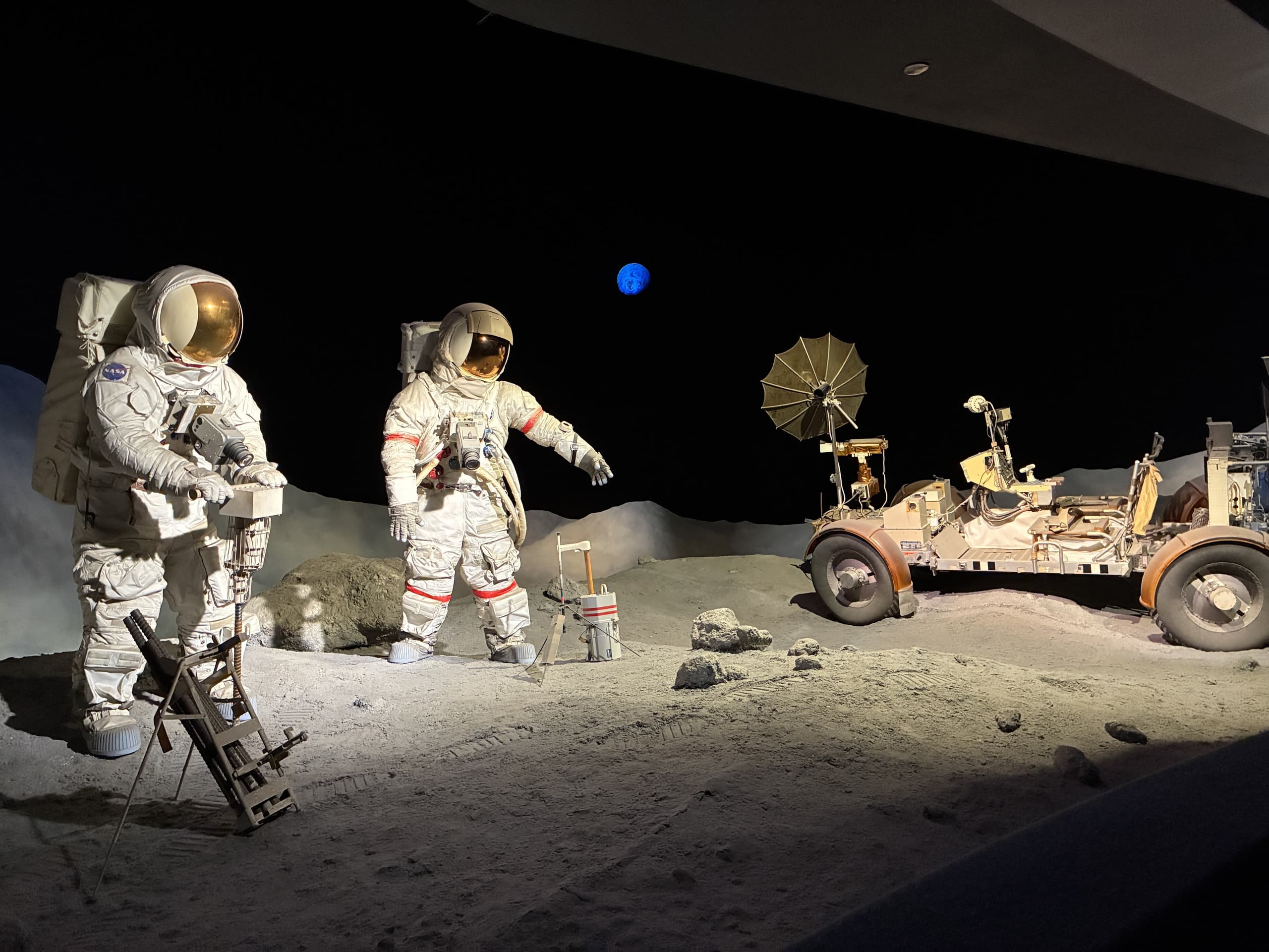 Lunar surface diorama