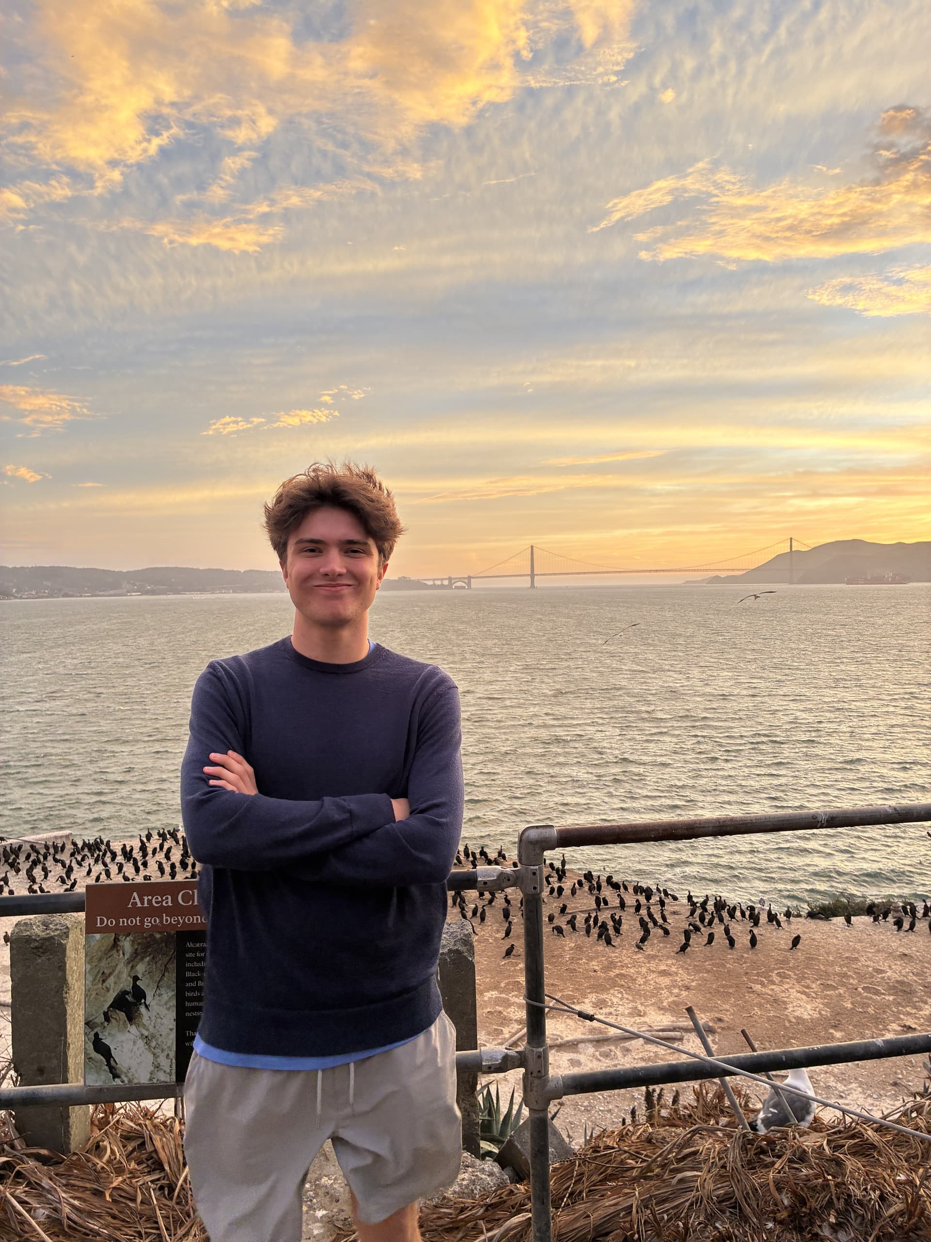 Alcatraz at sunset